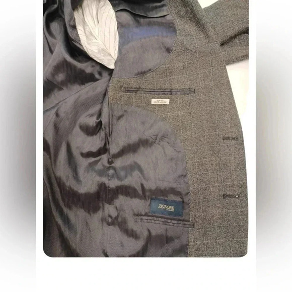 Joseph  Aboud 100% Wool Slim Fit Grey Blazer Jacket Size 42R - Picture 9 of 15